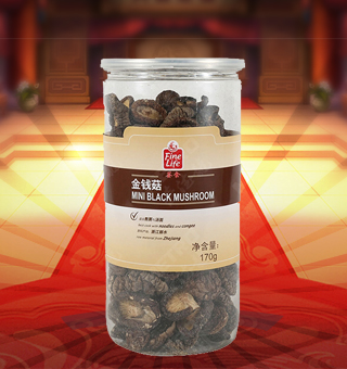 薈食(FINE LIFE)金錢菇產(chǎn)自浙江麗水170g每袋，精選優(yōu)質(zhì)金錢菇，經(jīng)先進工藝加工而成，其味清香可口，質(zhì)地細膩，是一種風味獨特的食用菌。將本品用清水洗凈浸泡后，可直接與肉絲爆炒、排骨煲湯，或作為佐料，葷素皆宜本產(chǎn)品采用的是袋裝的包裝方式，包裝較輕，讓您攜帶起來更加的方便自如。