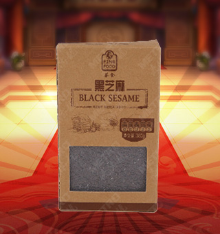 薈食(FINE FOOD)黑芝麻產(chǎn)自安徽亳州380g每袋，本產(chǎn)品的設(shè)計精致大方、方便攜帶，是作為居家、旅行、聚會常備的休閑伴侶。含有優(yōu)質(zhì)蛋白質(zhì)和豐富的礦物質(zhì)，另一方面是因為含有豐富的不飽和脂肪酸、維生素E和珍貴的芝麻素及黑色素。