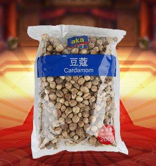 宜客(AKA)豆蔻產(chǎn)自四川成都200g每袋，選用上等優(yōu)質(zhì)的豆蔻為原料，經(jīng)現(xiàn)代先進的工藝，精心制作而成，品質(zhì)天然，口味純正。營養(yǎng)豐富，天然美味，綠色健康，氣味芳香，味道純正，品質(zhì)有保障，可放心食用。塑料質(zhì)地包裝，簡潔大方，食用簡單，是您廚房常備品的上好選擇，帶給您全新的精彩體驗。
