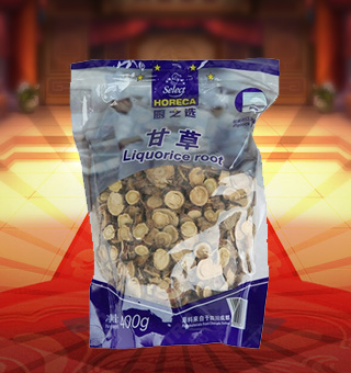 廚之選(HORECA SELECT)甘草產(chǎn)自四川成都400g每袋，精細加工而成，質(zhì)量上乘，備受廣大專業(yè)廚師和消費者歡迎和厚愛，是您廚房必備品。保留了甘草中原有的滋味、氣味和全部的營養(yǎng)物質(zhì)，風味獨特，定會讓您回味無窮。不使用化學劑、無化學殘留、不破壞營養(yǎng)成分，給家人一份天然、一份健康、一份安心。